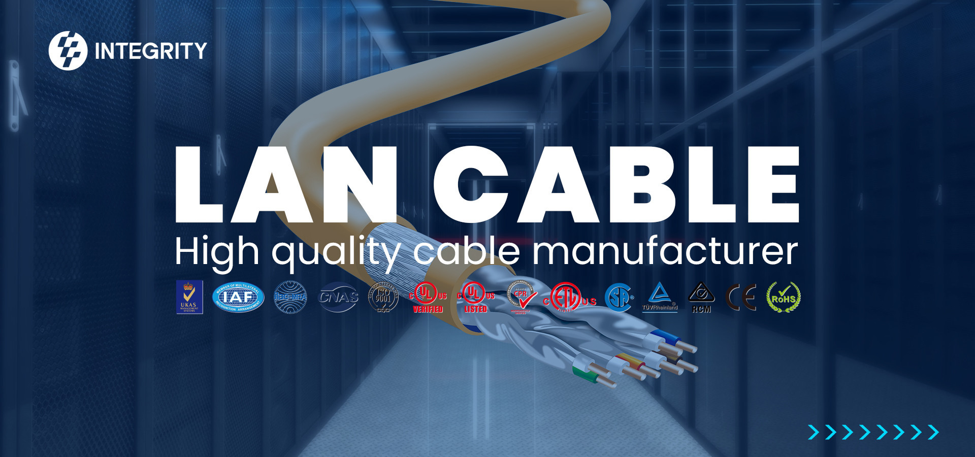 qualité Le câble UTP CAT5E usine