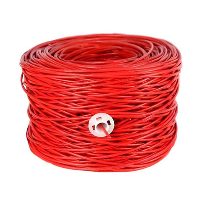 comprar UTP Alta Velocidade Cat 5E Cable de Internet 1000Ft 0,5 mm 100MHz vermelho PVC Pass Fluke Test online manufacture