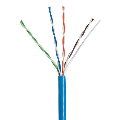 কেনা CMR 24AWG UTP CAT5E ক্যাবল পিভিসি 100MHz Cat5e প্লেনাম ব্লু 1000 ফুট online manufacture