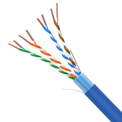 kopen 100MHz Cat5e FTP 24AWG Solid 100% Copper Blue High Speed Internet Kabel 1000FT online manufacture