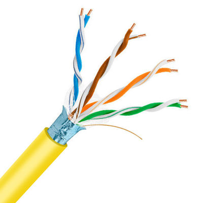 ซื้อ Cat5e FTP 24AWG 1000Ft 0.515mm สายราง PVC สีเหลืองทองแดงเปล่า online manufacture