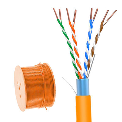 Купить 0.55 мм голый капер Cat5e FTP 24AWG Orange PVC кабель Pass Fluke online manufacture