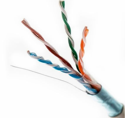 Buy FTP CAT5E Ethernet Cable 24AWG High Speed Stable Data Transfer Gray Jacket online manufacture