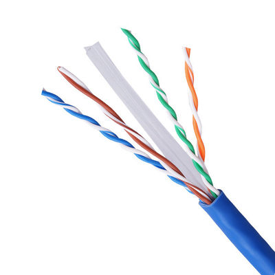 satın al Mavi UTP CAT6 Kablosu 23AWG 550MHz CM PVC Yüksek Hızlı Ağ Kablosu online manufacture
