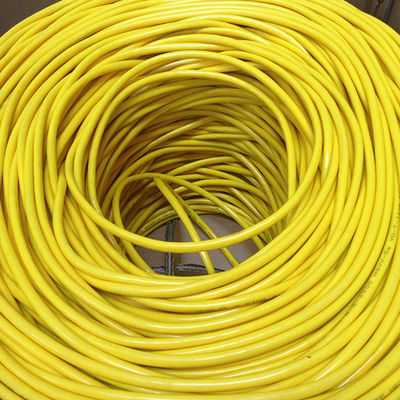 kopen CAT6 1000FT Onbeschermde Ethernetkabel 23AWG 4P Solid Yellow PVC online manufacture