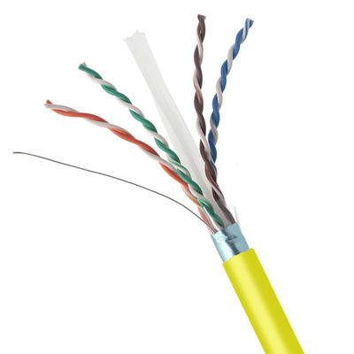 Beli 250MHz Cat6 FTP LSZH 23AWG 1000FT Kabel Kuning 1000Mbps Kabel Jaringan Perisai online manufacture