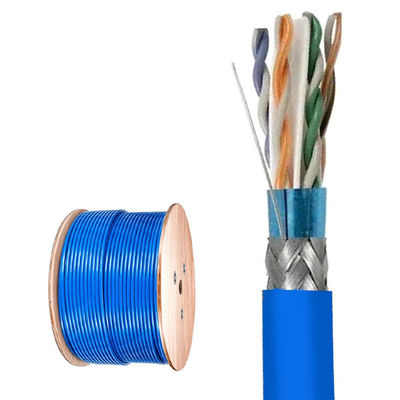 Beli LSZH SFTP CAT6 Kabel 23AWG 250MHz 1000FT Ethernet Blue Kabel Jaringan online manufacture