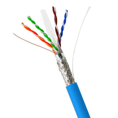 Beli 1000ft 23AWG SFTP CAT6 Kabel High Speed Network Kabel Biru Jaket PVC online manufacture