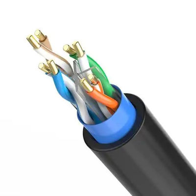 Купить Твердый 100 м Cat6 Sftp наружный PE PVC куртка SFTP CAT6 Ethernet кабель online manufacture