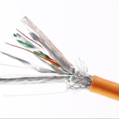 주문 꼬인 SFTP CAT6 LSZH 오렌지색 이더넷 케이블 23AWG (데이터용) online manufacture