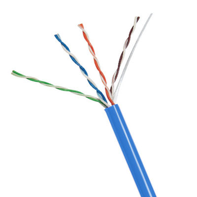 شراء كابل UTP CAT6A CMR Plenum بطول 1000 قدم، مقاس 23AWG، غلاف PVC أزرق مقاوم للغبار online manufacture