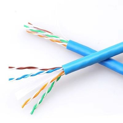 satın al 1000ft Toplu UTP Cat6A Ethernet Kablosu 23AWG Katı Bakır 10Gbps 500MHz PVC Ceket online manufacture
