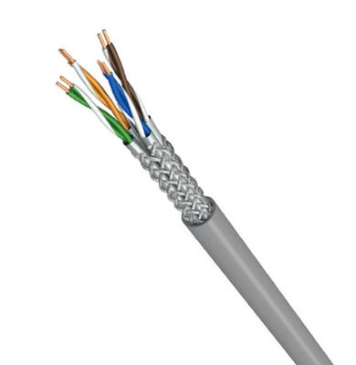 acheter Cable Ethernet couvert SFTP CAT6A Cable en PVC gris avec transfert de données de 500 MHz à 10 Gbps online manufacture