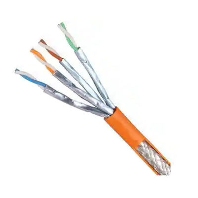 خرید کابل اترنت PVC CAT6A SFTP نارنجی 26AWG برای مراکز داده فوق سریع online manufacture