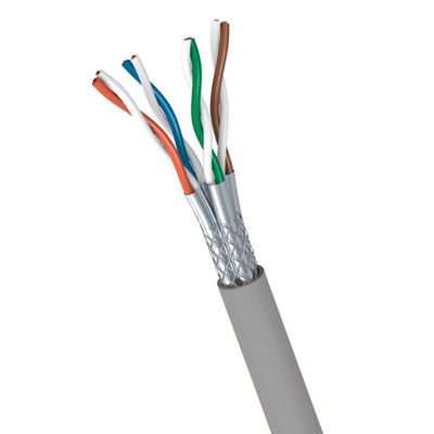 satın al 600MHz SFTP CAT7 Kablo 23AWG CPR Dca-S2 D2 A1 Gri PVC Yüksek Hızlı Ağ Kablo online manufacture