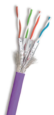 kopen Groothandel CAT7 SFTP 23AWG PVC Purple Cable IEC60332-1 voor betrouwbare netwerken online manufacture