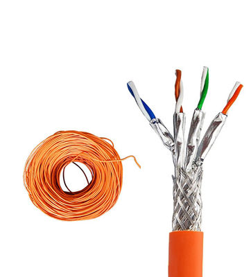 Buy SFTP CAT7 CABLE 23AWG SFTP LSZH Orange 1000FT Data Center Ready online manufacture