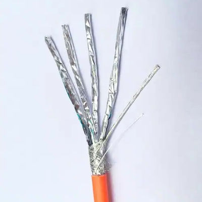 comprar Cable SFTP CAT 8 22AWG LSZH Naranja - Ancho de banda de 2000MHz online manufacture