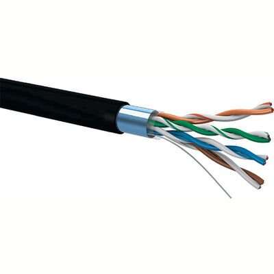Beli Kabel CAT5E FTP Hitam LSZH Solid Copper 1Gbps Kabel Ethernet Industri & Pusat Data online manufacture