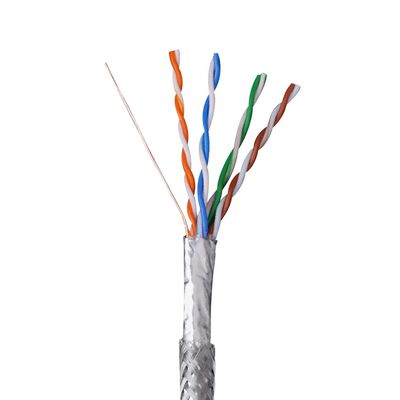 購入 24 AWG 銅導体シールド式 Cat5e FTPケーブル 高速ネットワークと安定したデータ転送のために設計されたイーサネットケーブル online manufacture